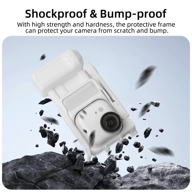 For Insta360 GO Ultra Sunnylife Street Photography Handle Ergonomic Hand Grip Quick Release Shutter Handle, For Insta360 GO Ultra (Black), For Insta360 GO Ultra (White) - ORIWHIZDJI & Insta360 AccessoriesInsta360 GO SeriesSticks & Grips