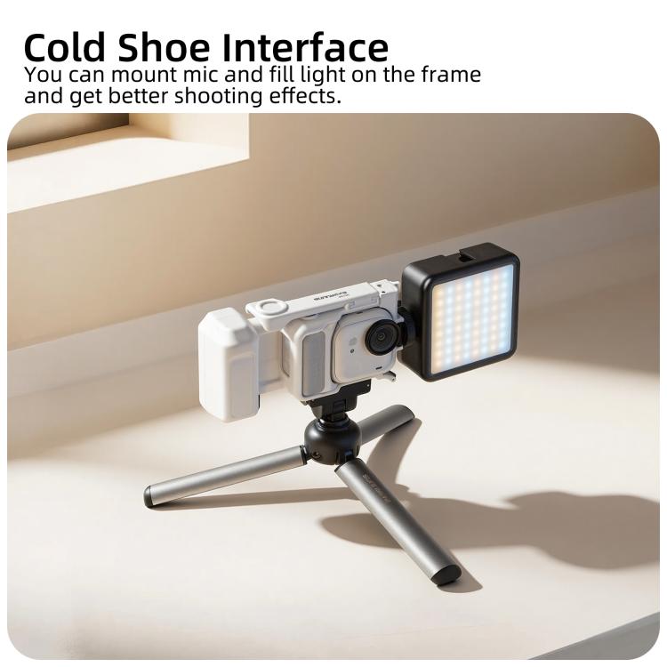 For Insta360 GO Ultra Sunnylife Street Photography Handle Ergonomic Hand Grip Quick Release Shutter Handle, For Insta360 GO Ultra (Black), For Insta360 GO Ultra (White) - ORIWHIZDJI & Insta360 AccessoriesInsta360 GO SeriesSticks & Grips