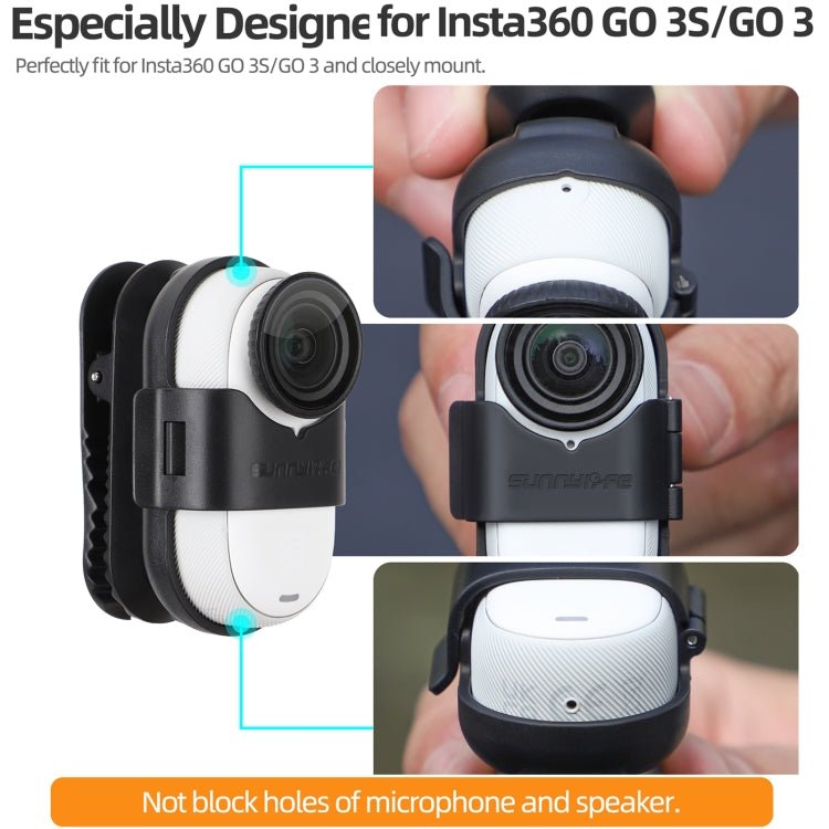 For Insta360 GO3 / GO 3S Sunnylife 360 Degree Rotation Backpack Clip Action Camera Clamp Mount, Rotation Backpack Clip - ORIWHIZDJI & Insta360 AccessoriesInsta360 GO SeriesMounts