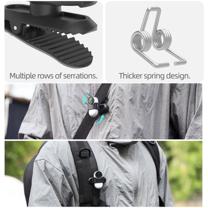 For Insta360 GO3 / GO 3S Sunnylife 360 Degree Rotation Backpack Clip Action Camera Clamp Mount, Rotation Backpack Clip - ORIWHIZDJI & Insta360 AccessoriesInsta360 GO SeriesMounts
