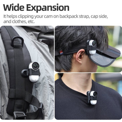 For Insta360 GO3 / GO 3S Sunnylife 360 Degree Rotation Backpack Clip Action Camera Clamp Mount, Rotation Backpack Clip - ORIWHIZDJI & Insta360 AccessoriesInsta360 GO SeriesMounts