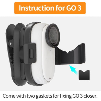 For Insta360 GO3 / GO 3S Sunnylife 360 Degree Rotation Backpack Clip Action Camera Clamp Mount, Rotation Backpack Clip - ORIWHIZDJI & Insta360 AccessoriesInsta360 GO SeriesMounts