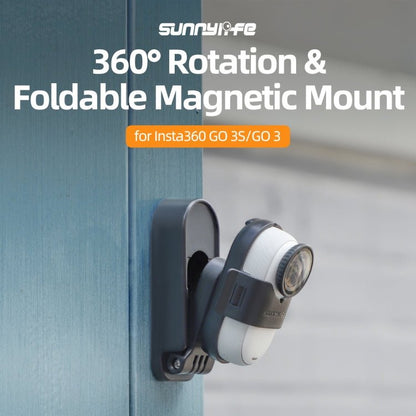 For Insta360 GO3 / GO 3S Sunnylife 360 Rotation Foldable Magnetic Mount - ORIWHIZDJI & Insta360 AccessoriesInsta360 GO SeriesMounts