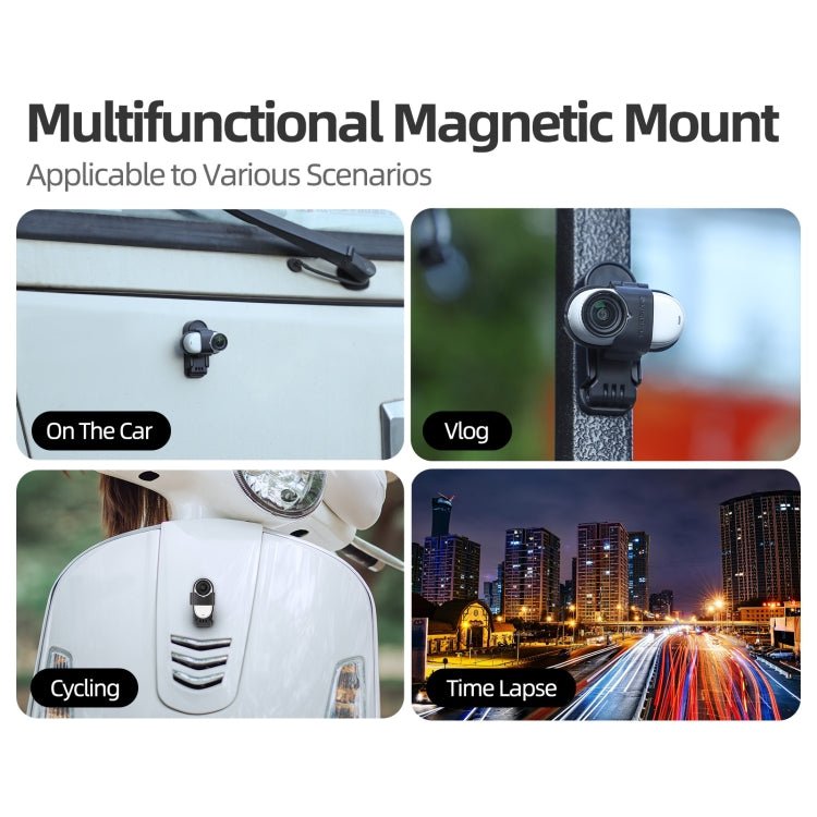 For Insta360 GO3 / GO 3S Sunnylife 360 Rotation Foldable Magnetic Mount - ORIWHIZDJI & Insta360 AccessoriesInsta360 GO SeriesMounts
