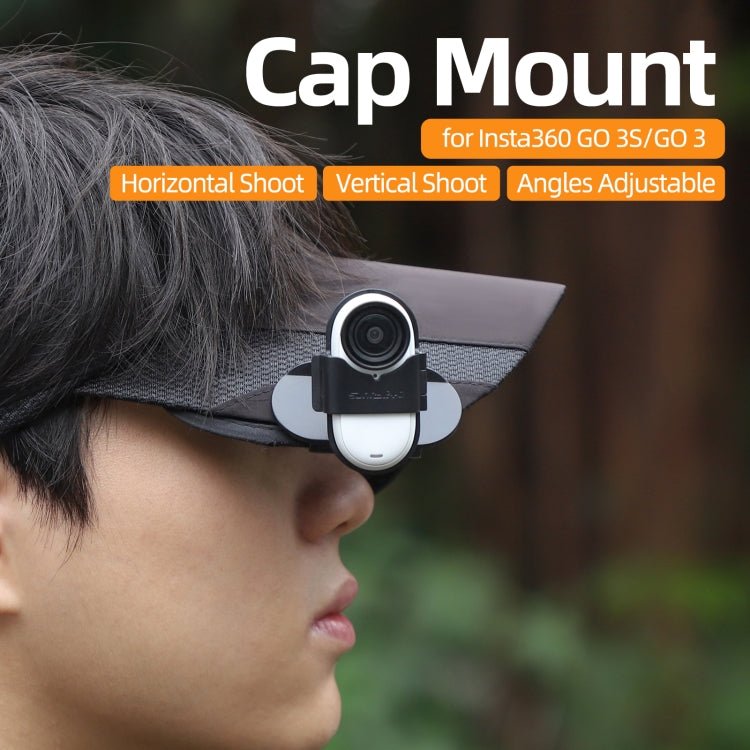 For Insta360 GO3 / GO 3S Sunnylife Baseball Hat Clip Mount Baseball Cap Clamp Quick Release Mount Camera POV Vlog Holder, Baseball Hat Clip - ORIWHIZDJI & Insta360 AccessoriesInsta360 GO SeriesMounts