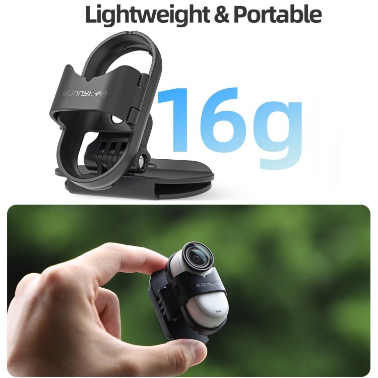 For Insta360 GO3 / GO 3S Sunnylife Baseball Hat Clip Mount Baseball Cap Clamp Quick Release Mount Camera POV Vlog Holder, Baseball Hat Clip - ORIWHIZDJI & Insta360 AccessoriesInsta360 GO SeriesMounts