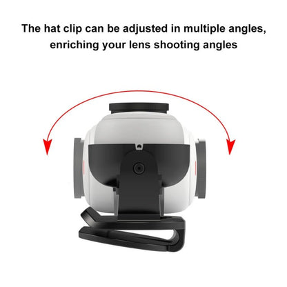 For Insta360 GO3 PULUZ Backpack Hat Rec - mounts Quick Release Clamp Mount, Easy Clip - ORIWHIZDJI & Insta360 AccessoriesInsta360 GO SeriesMounts