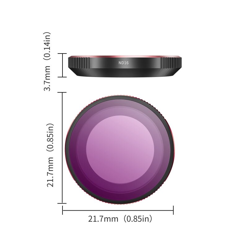For Insta360 GO3S STARTRC 4 in 1 ND8 ND16 ND32 ND64 Camera Lens Filter, ND8 ND16 ND32 ND64 - ORIWHIZDJI & Insta360 AccessoriesInsta360 GO SeriesLen Accessories