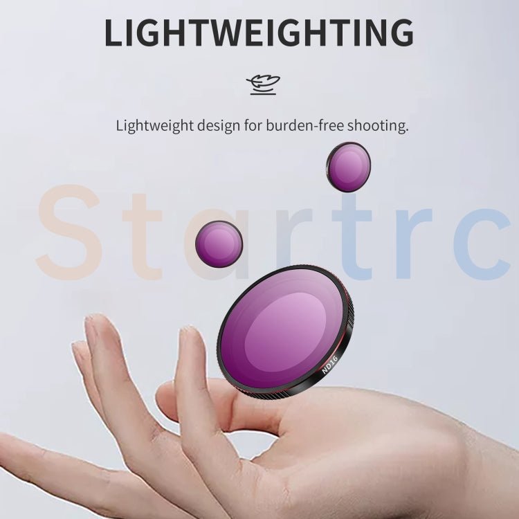 For Insta360 GO3S STARTRC 4 in 1 ND8 ND16 ND32 ND64 Camera Lens Filter, ND8 ND16 ND32 ND64 - ORIWHIZDJI & Insta360 AccessoriesInsta360 GO SeriesLen Accessories