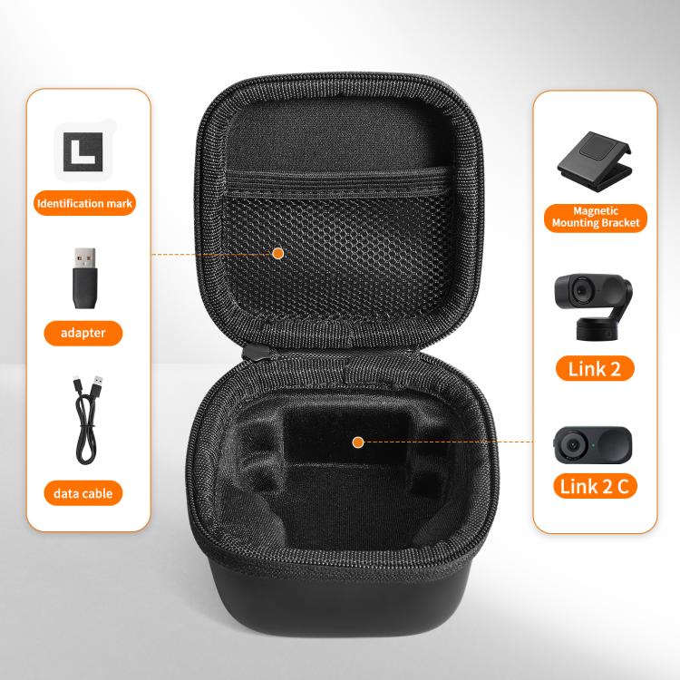 For Insta360 Link 2 / 2C / 2 Pro STARTRC Mini Portable Body Diamond Texture PU Storage Bag, For Insta360 Link 2 - ORIWHIZDJI & Insta360 AccessoriesOther Insta360 AccessoriesSTARTRC