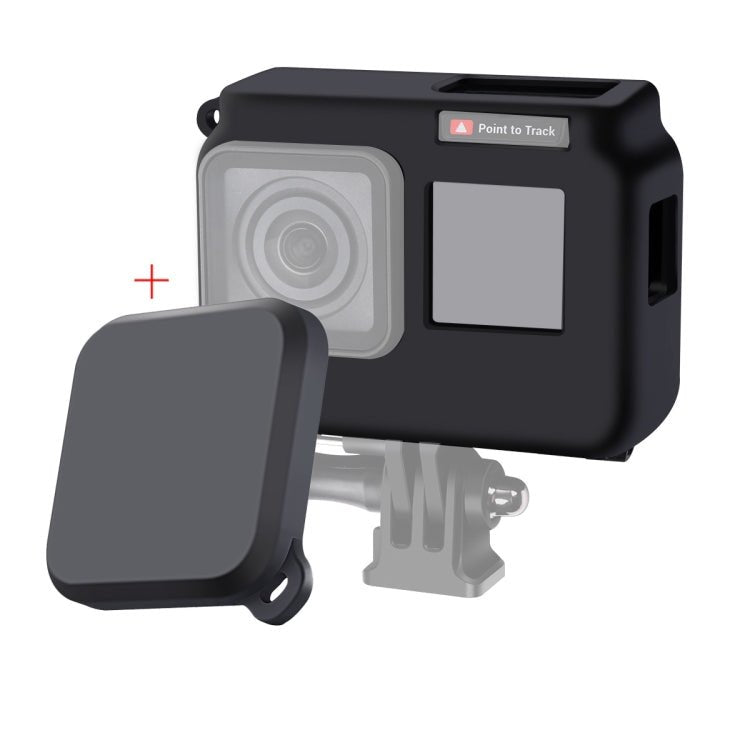For Insta360 One R 4K with Frame Shockproof Silicone Protective Case with Lens Cap Cover, 4K Case + Lens Cap - ORIWHIZDJI & Insta360 AccessoriesOther Insta360 Accessories