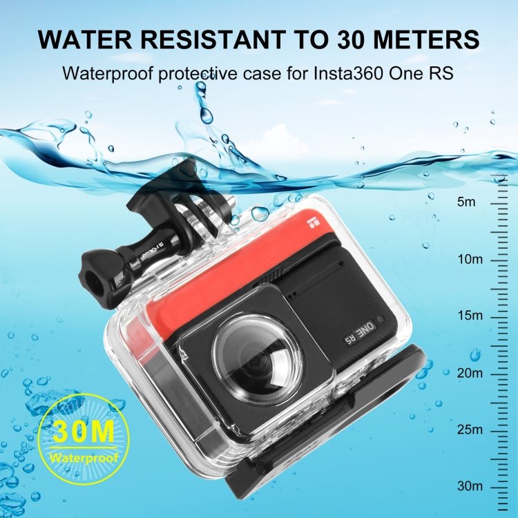For Insta360 One RS 360 Edition PULUZ 30m Underwater Depth Diving Case Waterproof Housing, For Insta360 One RS 360 Edition Diving Case - ORIWHIZDJI & Insta360 AccessoriesOther Insta360 AccessoriesPULUZ