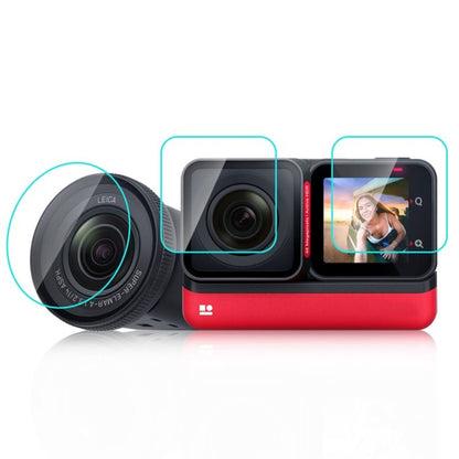 For Insta360 One RS PULUZ 3 in 1 Screen + 4K Lens + Leica Lens Tempered Glass Film, For Insta360 One RS - ORIWHIZDJI & Insta360 AccessoriesOther Insta360 AccessoriesPULUZ