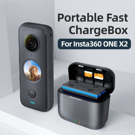 صندوق شحن سريع للبطارية من aMagisn لكاميرا Insta360 ONE X2، ملحقات DJI وInsta360 من سلسلة Insta360 X