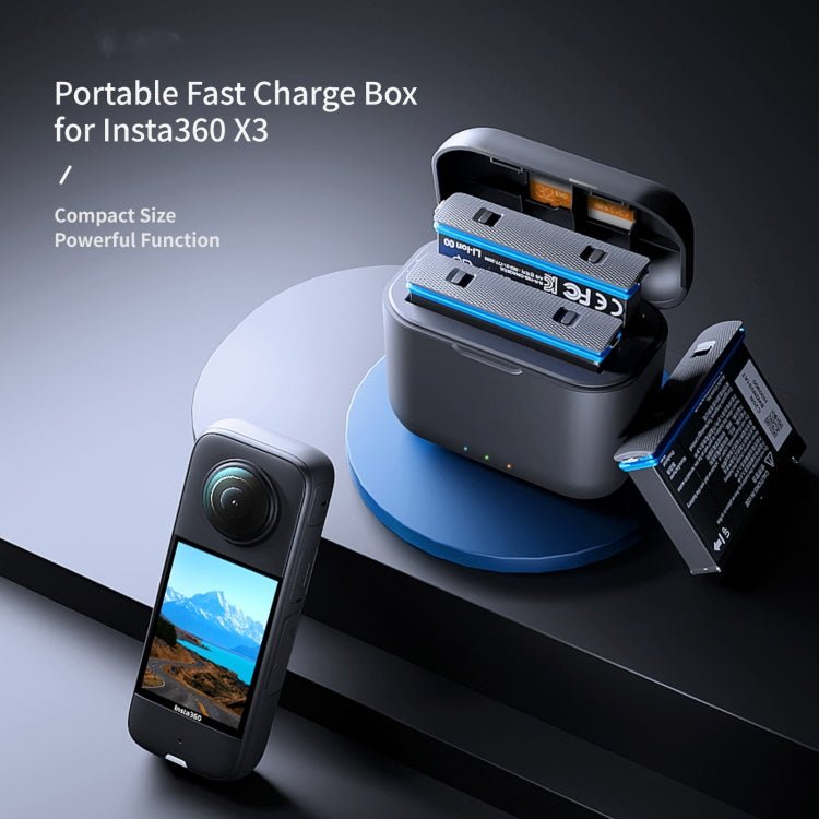 For Insta360 X3 aMagisn Battery Fast Charging Box, For Insta360 X3 - ORIWHIZaMagisnDJI & Insta360 AccessoriesInsta360 X Series