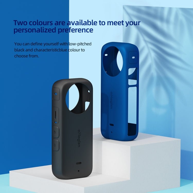 For Insta360 X3 AMagisn Body Silicone Protective Cover, Body+Lens Case (Black), Body+Lens Case (Blue), Body Case (black), Body Case (Blue), Lens Case (Black), Lens Case (Blue) - ORIWHIZaMagisnDJI & Insta360 AccessoriesInsta360 X Series