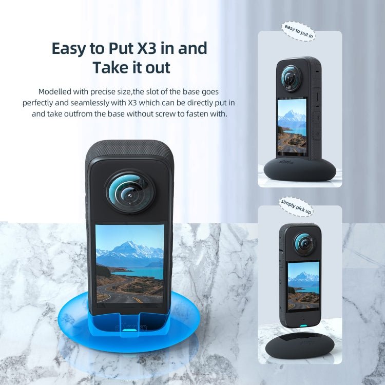 For Insta360 X3 aMagisn Car Base Sports Camera Accessories, With Double - sided Glue - ORIWHIZaMagisnDJI & Insta360 AccessoriesInsta360 X Series