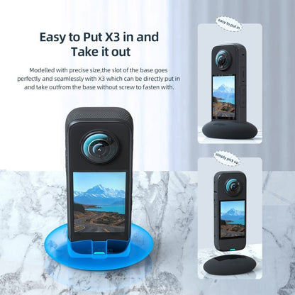 For Insta360 X3 aMagisn Car Base Sports Camera Accessories, With Double - sided Glue - ORIWHIZaMagisnDJI & Insta360 AccessoriesInsta360 X Series