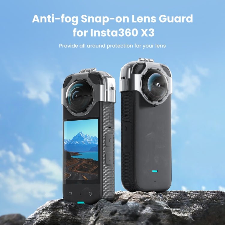 For Insta360 X3 AMagisn Protective Camera Accessories, Lens Guard, Silicone Case, Lens Guard+Case - ORIWHIZaMagisnDJI & Insta360 AccessoriesInsta360 X Series