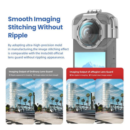 For Insta360 X3 AMagisn Protective Camera Accessories, Lens Guard, Silicone Case, Lens Guard+Case - ORIWHIZaMagisnDJI & Insta360 AccessoriesInsta360 X Series