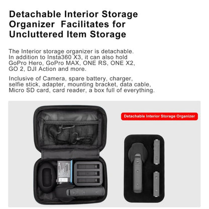 For Insta360 X3 AMagisn Small Organizer Bag Protection Accessories, For Insta360 X3 - ORIWHIZaMagisnDJI & Insta360 AccessoriesInsta360 X Series