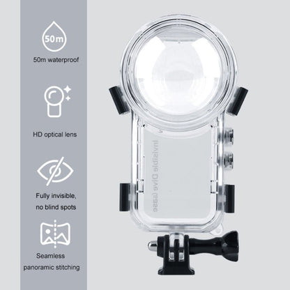 For Insta360 X3 Camera 50m Waterproof Sealed Diving Case, For Insta360 X3 50m Waterproof - ORIWHIZDJI & Insta360 AccessoriesInsta360 X SeriesProtection & Cases