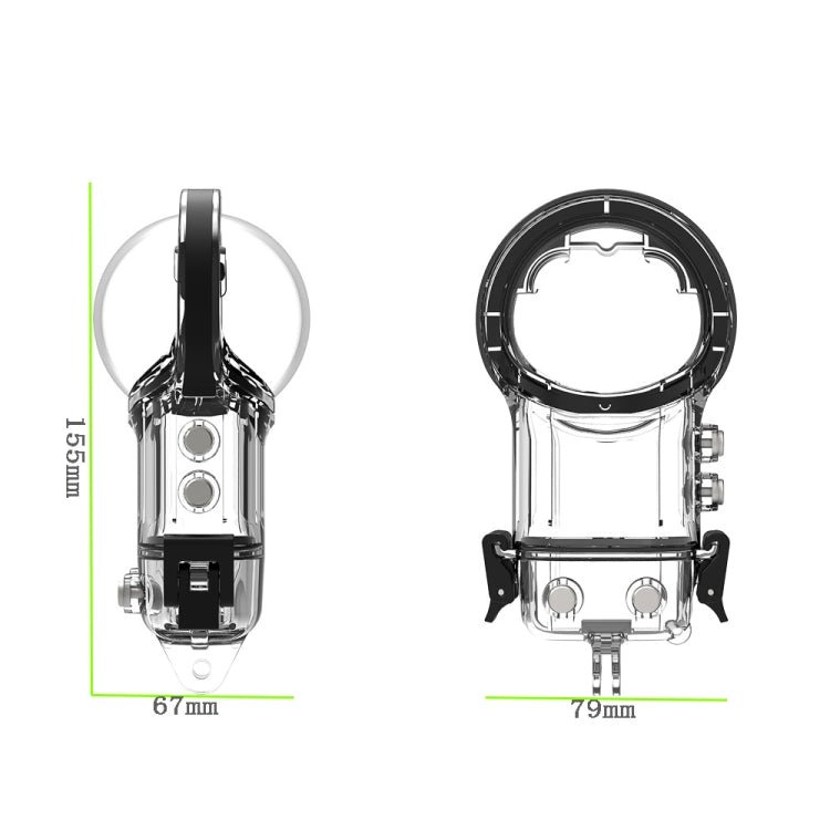 For Insta360 X3 Camera Waterproof Case Sealed Diving Shell (Neutral Without Logo), Neutral Without Logo - ORIWHIZDJI & Insta360 AccessoriesInsta360 X SeriesProtection & Cases