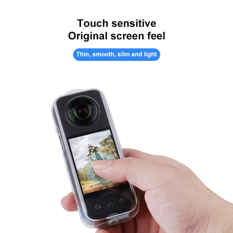 For Insta360 X3 Full Body Clear TPU Protective Case, Full Body Case - ORIWHIZDJI & Insta360 AccessoriesInsta360 X SeriesProtection & Cases
