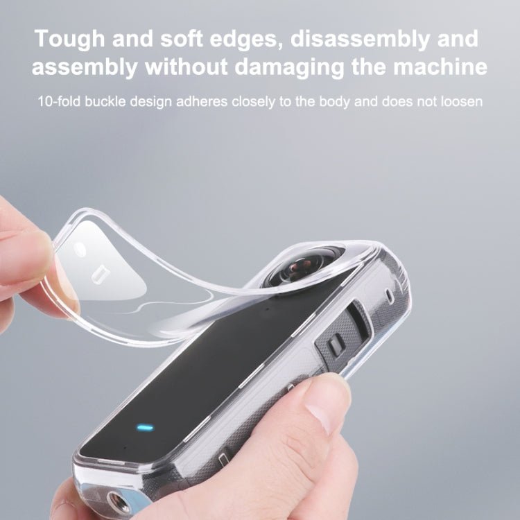 For Insta360 X3 Full Body Clear TPU Protective Case, Full Body Case - ORIWHIZDJI & Insta360 AccessoriesInsta360 X SeriesProtection & Cases