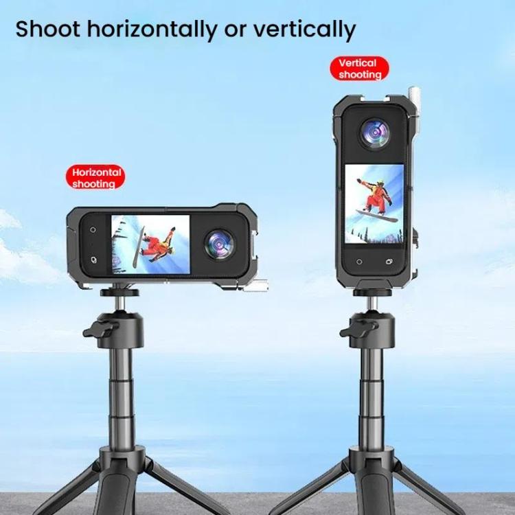For Insta360 X3 HEPAIL AC62 Metal Rabbit Cage Magnetic Suction Horizontal Vertical Protective Frame, AC62 - ORIWHIZDJI & Insta360 AccessoriesHEPAILInsta360 X Series