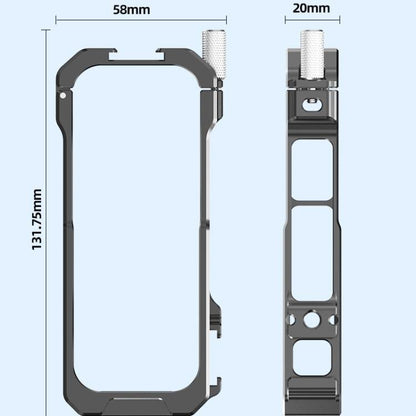 For Insta360 X3 HEPAIL AC62 Metal Rabbit Cage Magnetic Suction Horizontal Vertical Protective Frame, AC62 - ORIWHIZDJI & Insta360 AccessoriesHEPAILInsta360 X Series