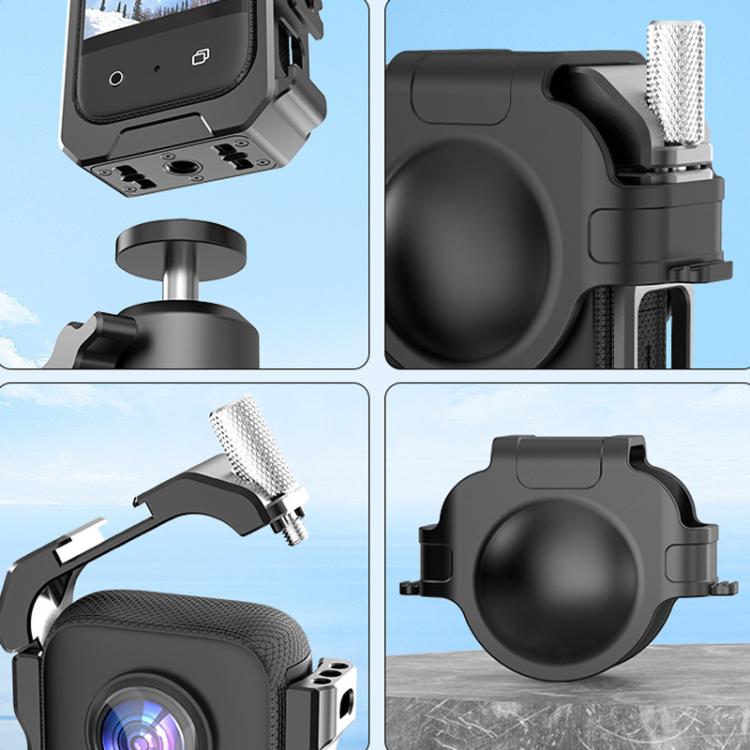 For Insta360 X3 HEPAIL AC62 Metal Rabbit Cage Magnetic Suction Horizontal Vertical Protective Frame, AC62 - ORIWHIZDJI & Insta360 AccessoriesHEPAILInsta360 X Series