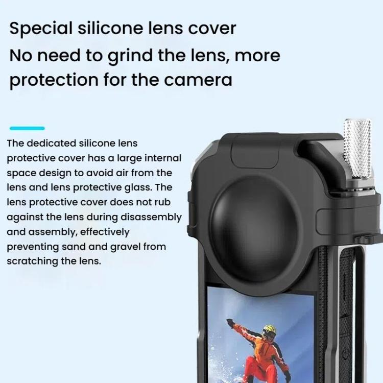 For Insta360 X3 HEPAIL AC62 Metal Rabbit Cage Magnetic Suction Horizontal Vertical Protective Frame, AC62 - ORIWHIZDJI & Insta360 AccessoriesHEPAILInsta360 X Series