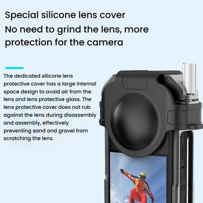 For Insta360 X3 HEPAIL AC62 Metal Rabbit Cage Magnetic Suction Horizontal Vertical Protective Frame, AC62 - ORIWHIZDJI & Insta360 AccessoriesHEPAILInsta360 X Series