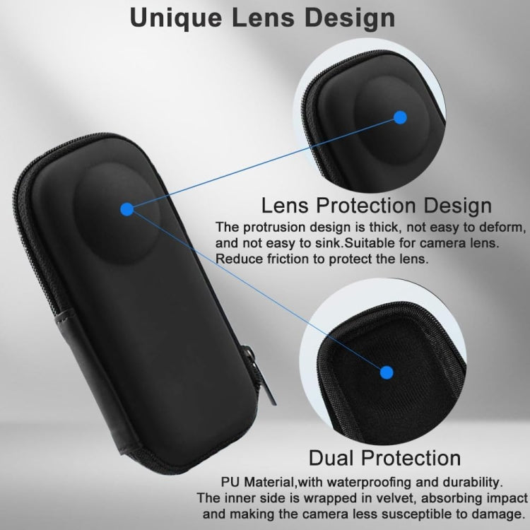 For Insta360 X3 / ONE X / X2 Thumb Camera Body Cover PU Protective Storage Bag - ORIWHIZDJI & Insta360 AccessoriesInsta360 X SeriesProtection & Cases
