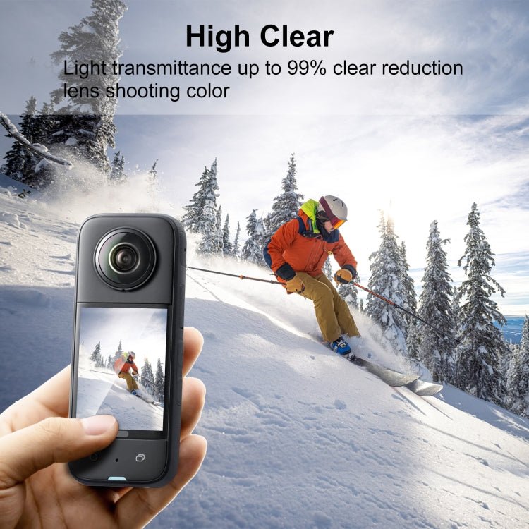 For Insta360 X3 PULUZ 2pcs Curved HD Screen Film, For Insta360 X3 - ORIWHIZDJI & Insta360 AccessoriesInsta360 X SeriesProtection & Cases