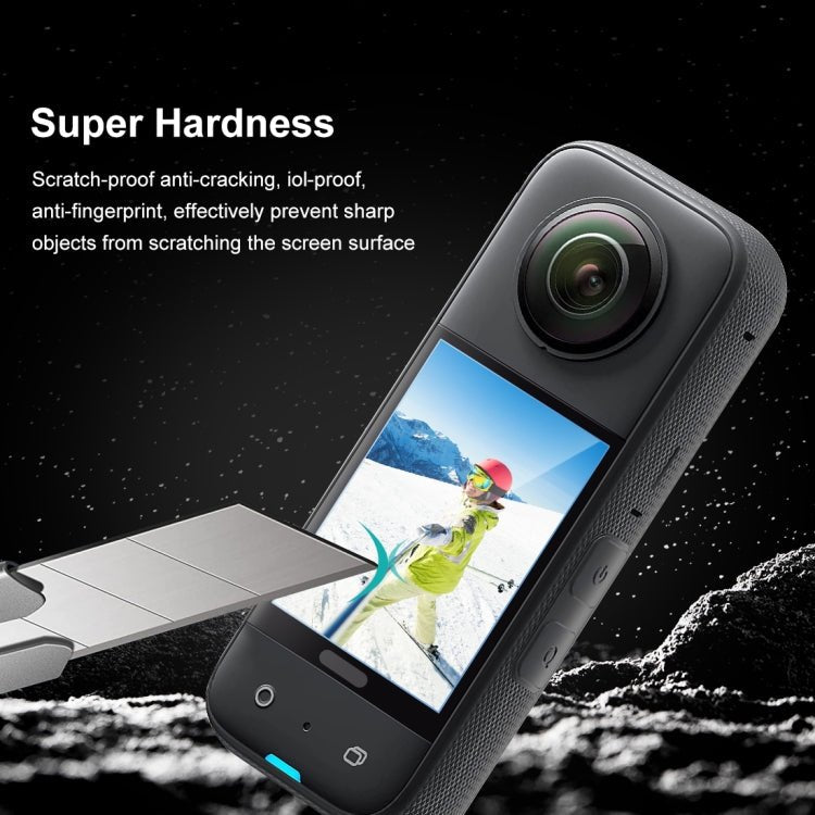 For Insta360 X3 PULUZ 2pcs Curved HD Screen Film, For Insta360 X3 - ORIWHIZDJI & Insta360 AccessoriesInsta360 X SeriesProtection & Cases
