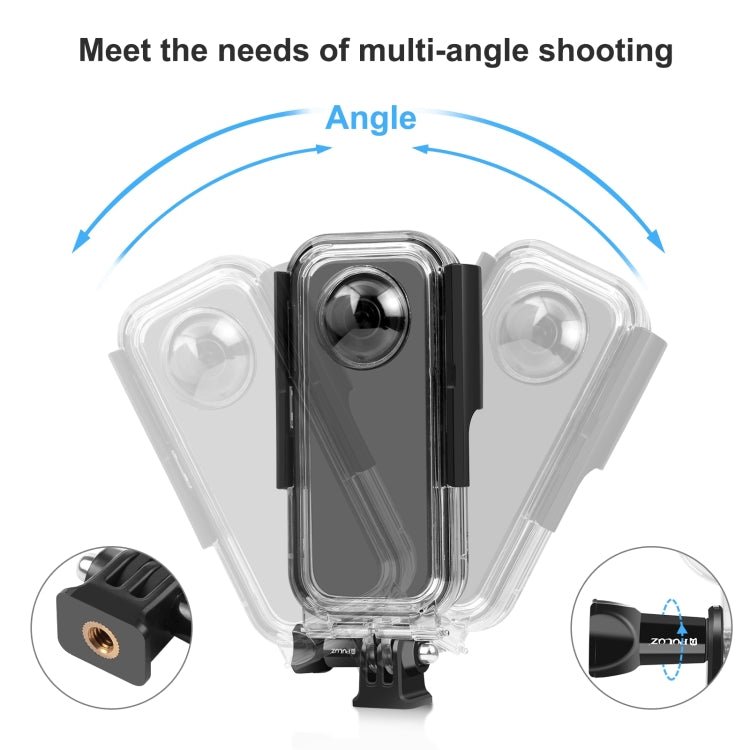 For Insta360 X3 PULUZ 30m Underwater Waterproof Housing Case, 30m Waterproof Case - ORIWHIZDJI & Insta360 AccessoriesInsta360 X SeriesProtection & Cases
