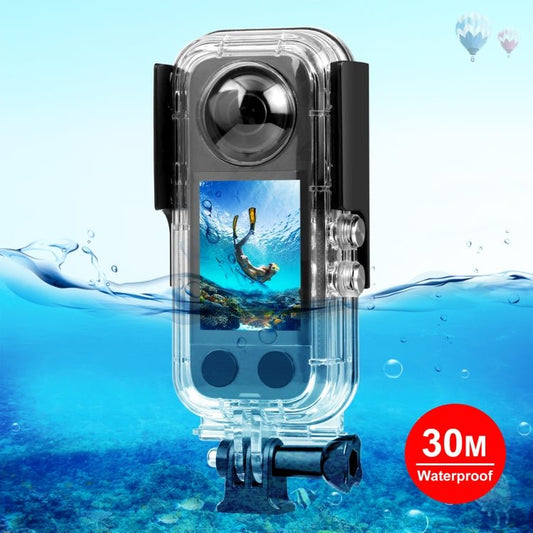 For Insta360 X3 PULUZ 30m Underwater Waterproof Housing Case, 30m Waterproof Case - ORIWHIZDJI & Insta360 AccessoriesInsta360 X SeriesProtection & Cases