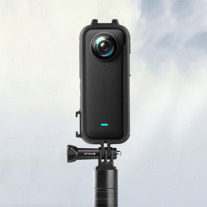 For Insta360 X3 PULUZ Cold Shoe PC Plastic Protective Frame with Adapter Mount & Screw, PC Frame - ORIWHIZDJI & Insta360 AccessoriesInsta360 X SeriesProtection & Cases