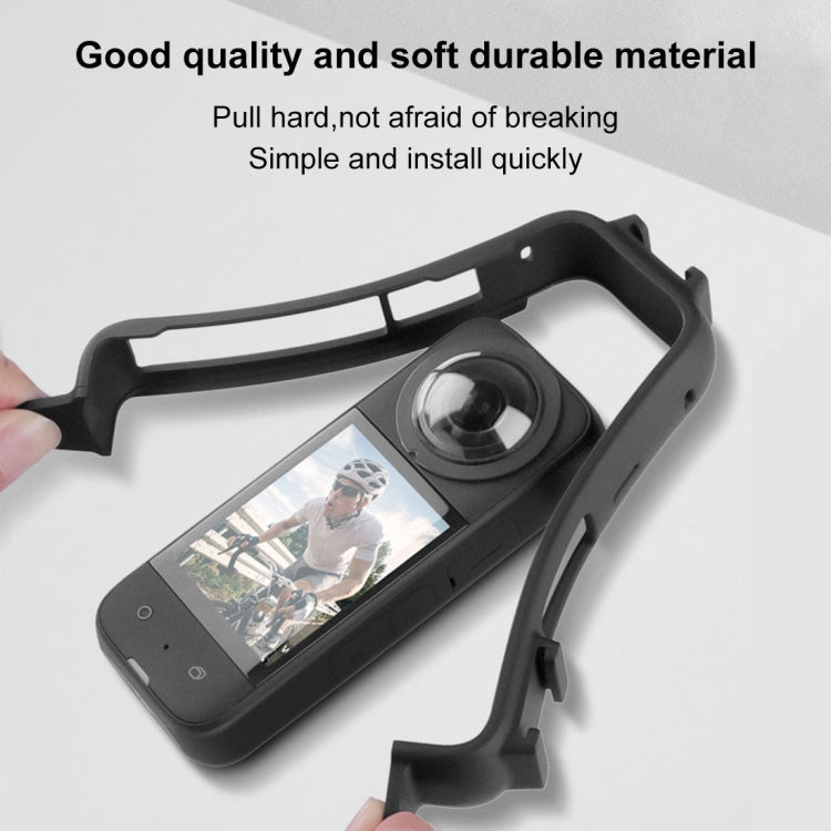 For Insta360 X3 PULUZ Cold Shoe PC Plastic Protective Frame with Adapter Mount & Screw, PC Frame - ORIWHIZDJI & Insta360 AccessoriesInsta360 X SeriesProtection & Cases