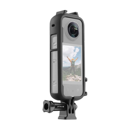 For Insta360 X3 PULUZ Cold Shoe PC Plastic Protective Frame with Adapter Mount & Screw, PC Frame - ORIWHIZDJI & Insta360 AccessoriesInsta360 X SeriesProtection & Cases