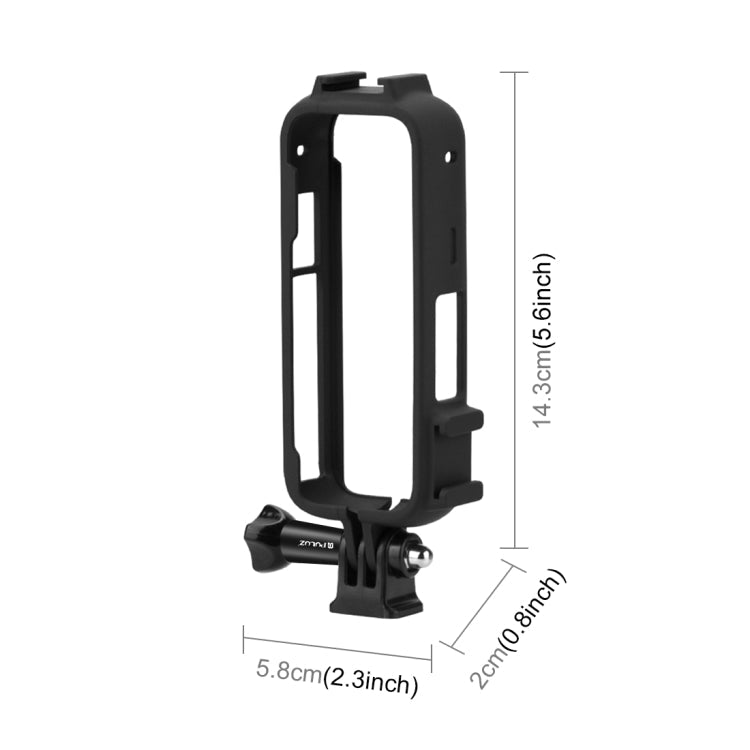 For Insta360 X3 PULUZ Cold Shoe PC Plastic Protective Frame with Adapter Mount & Screw, PC Frame - ORIWHIZDJI & Insta360 AccessoriesInsta360 X SeriesProtection & Cases