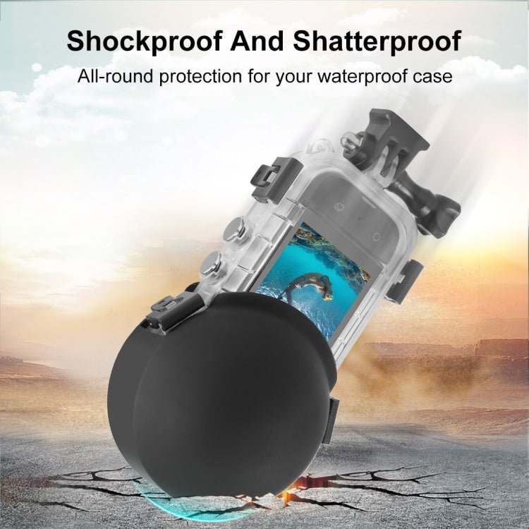 For Insta360 X3 PULUZ Invisible Dive Case Lens Guard Silicone Protective Cover, For Insta360 X4 / X3 - ORIWHIZDJI & Insta360 AccessoriesInsta360 X SeriesProtection & Cases