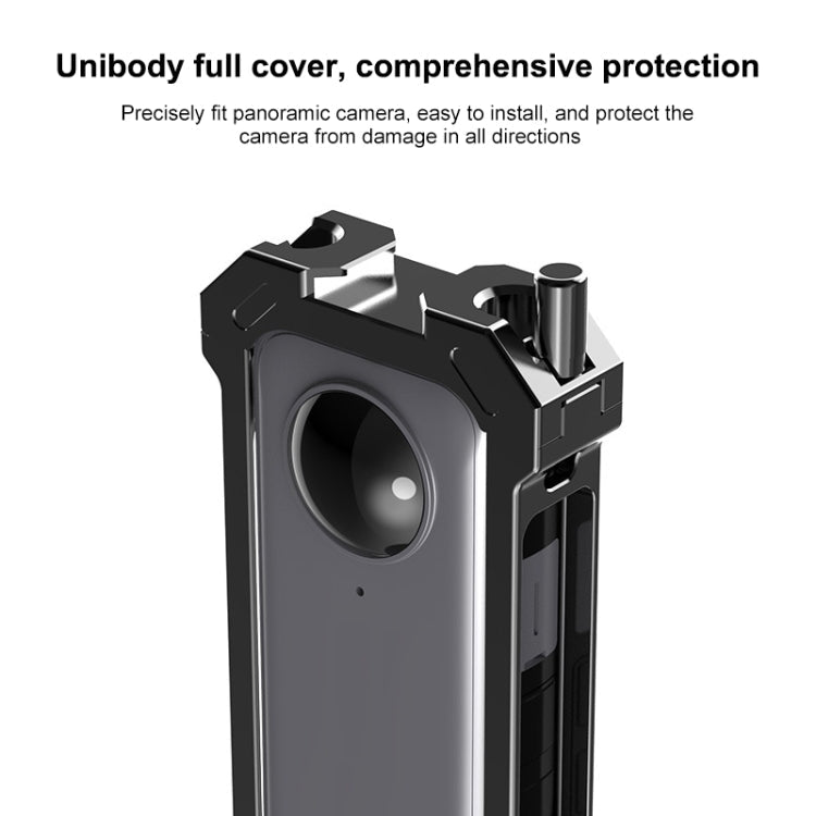 For Insta360 X3 PULUZ Metal Protective Cage Rig Housing Frame with Expand Cold Shoe Base & Tripod Adapter, Metal Cage US Stock, For Insta360 X3 - ORIWHIZDJI & Insta360 AccessoriesInsta360 X SeriesProtection & Cases