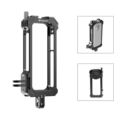 For Insta360 X3 PULUZ Metal Protective Cage Rig Housing Frame with Expand Cold Shoe Base & Tripod Adapter, Metal Cage US Stock, For Insta360 X3 - ORIWHIZDJI & Insta360 AccessoriesInsta360 X SeriesProtection & Cases