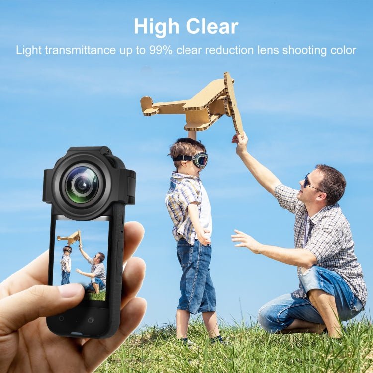 For Insta360 X3 PULUZ Upgrade Optical Glass Lens Guard Protective Cover, Upgrade Lens Guard - ORIWHIZDJI & Insta360 AccessoriesInsta360 X SeriesLen Accessories