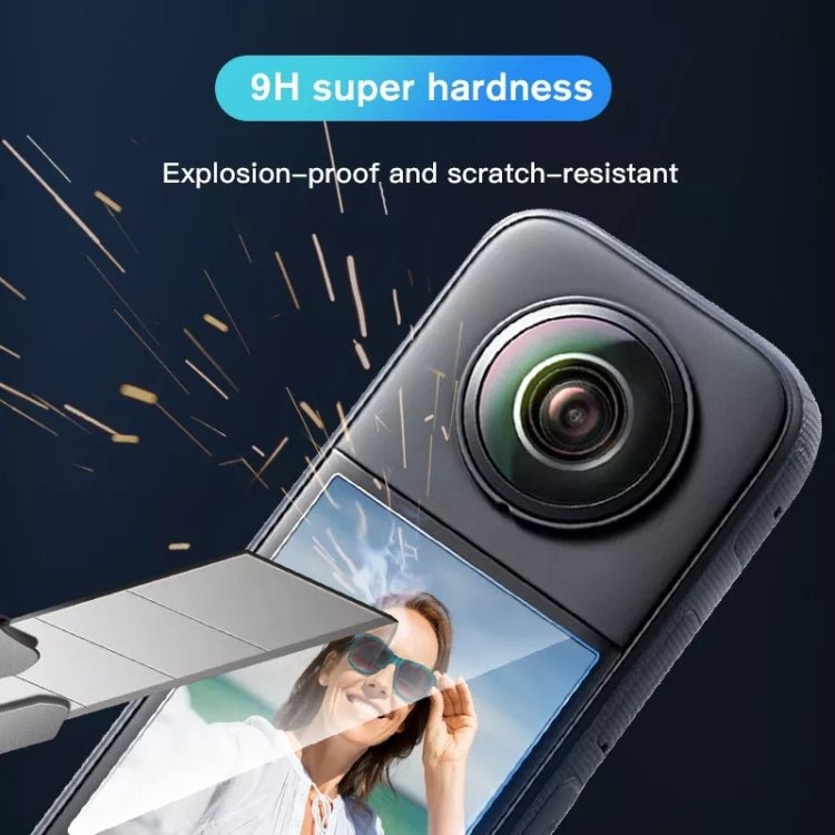 For Insta360 X3 STARTRC 2pcs Transparent HD Curved Protective Film, For Insta360 X3 - ORIWHIZDJI & Insta360 AccessoriesInsta360 X SeriesProtection & Cases