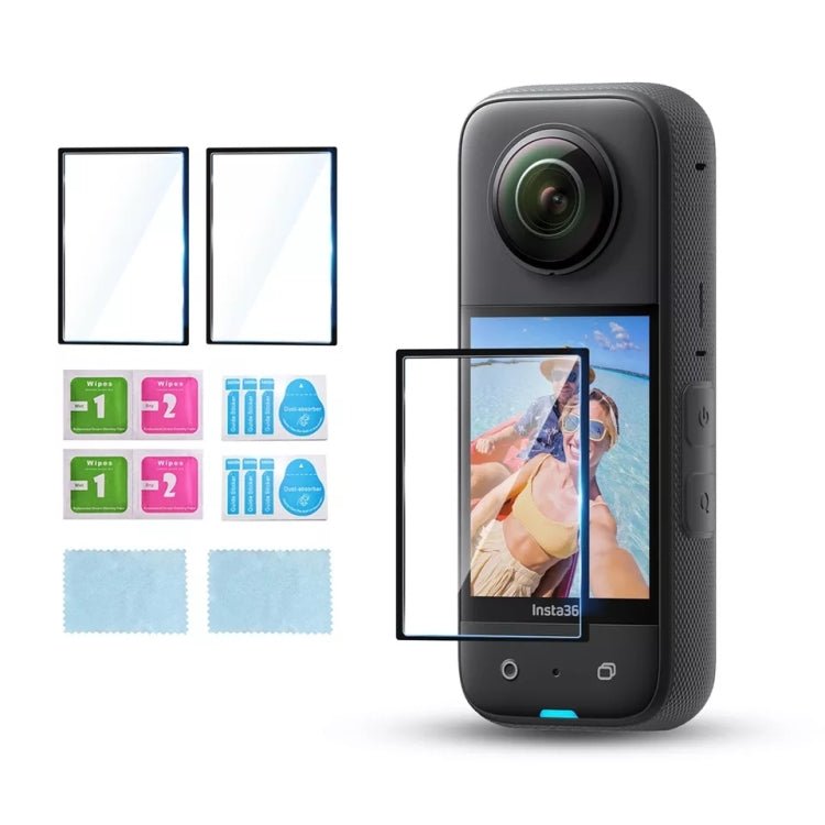For Insta360 X3 STARTRC 2pcs Transparent HD Curved Protective Film, For Insta360 X3 - ORIWHIZDJI & Insta360 AccessoriesInsta360 X SeriesProtection & Cases