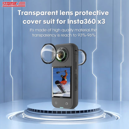 For Insta360 X3 STARTRC Lens Guard PC Protective Cover, For Insta360 X3 Lens Guard - ORIWHIZDJI & Insta360 AccessoriesInsta360 X SeriesLen Accessories